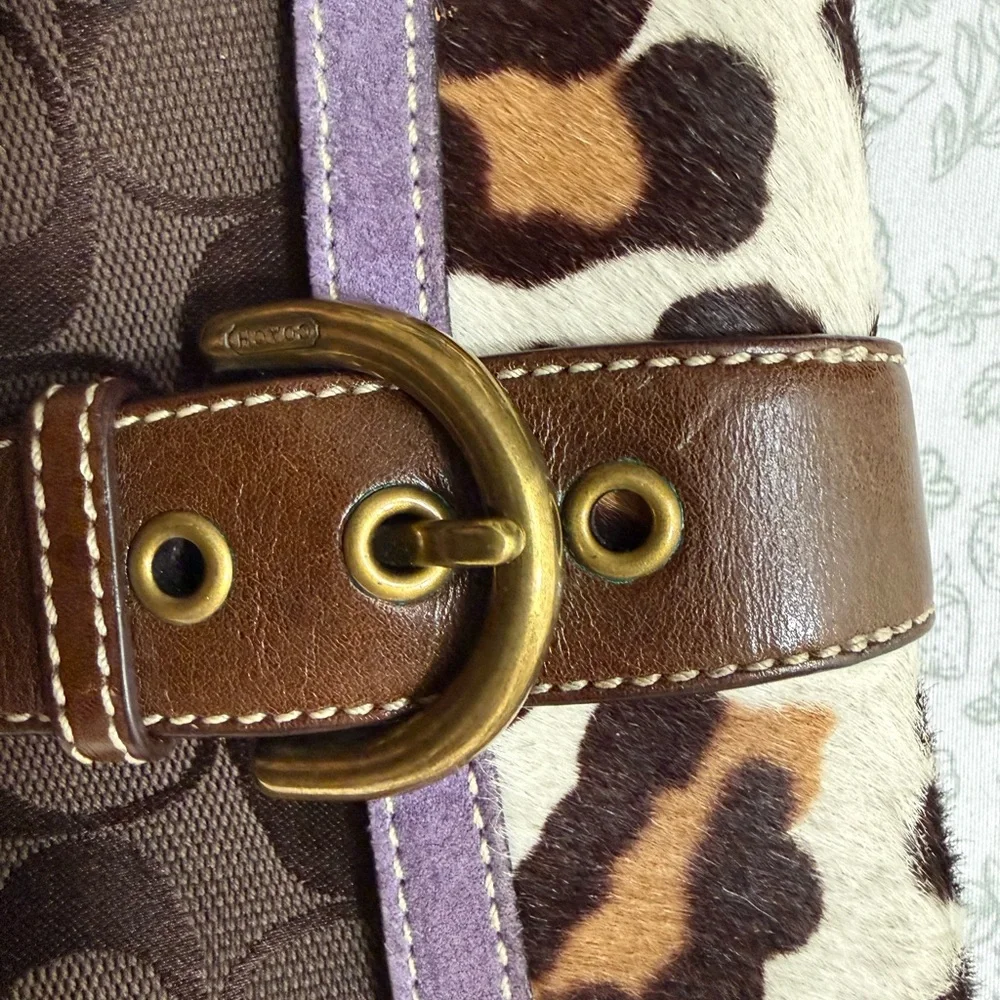 Coach Soho Leopard Wristlet